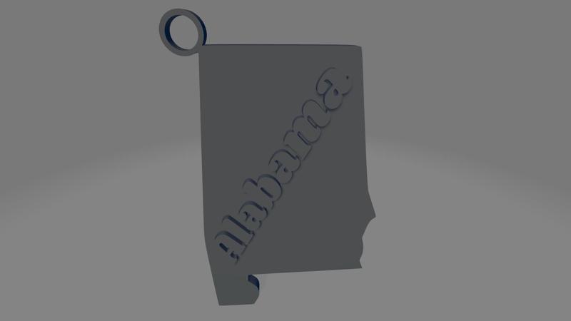 Alabama Keychain