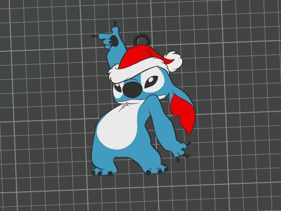 Stitch Christmas Ornament