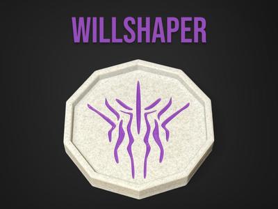Willshaper Glyph Coaster - Stormlight Archive