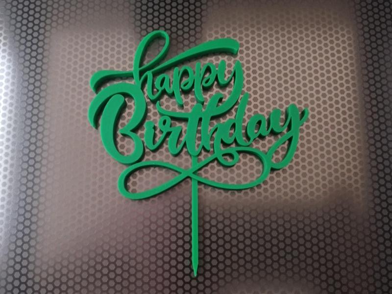 Cake Topper Happy Birthday
