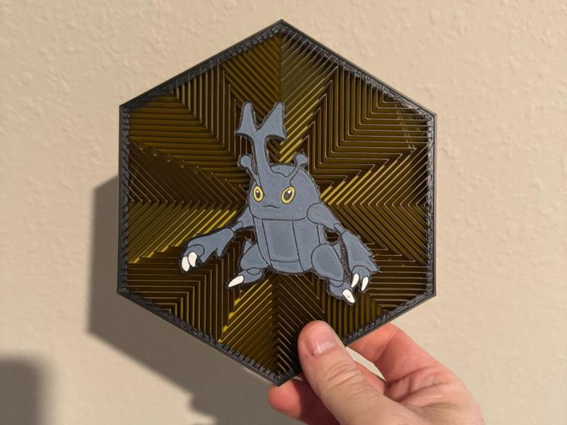 #214 Heracross Hex Wall Art