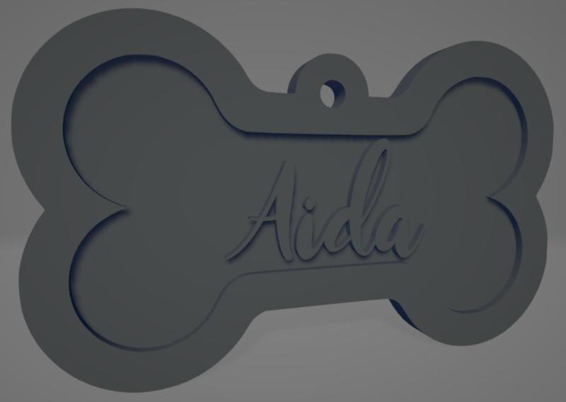 Bicolor Dog Collar "Aida" - Collar bicolor para perro "Aida"