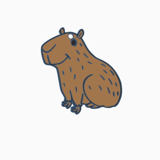 capibara key ring / capybarakey ring
