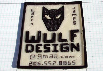 2 Color 3d Business Card