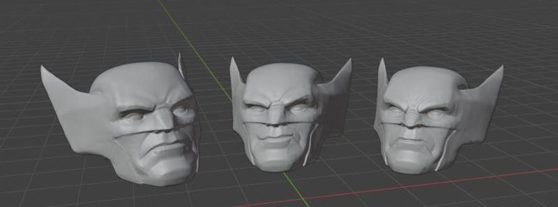 Wolvie head sculpts