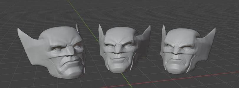 Wolvie head sculpts