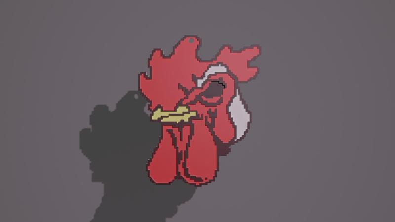 Hotline Miami keychain (Richard)