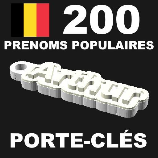200 porte-clés pour les prénoms populaires Belges