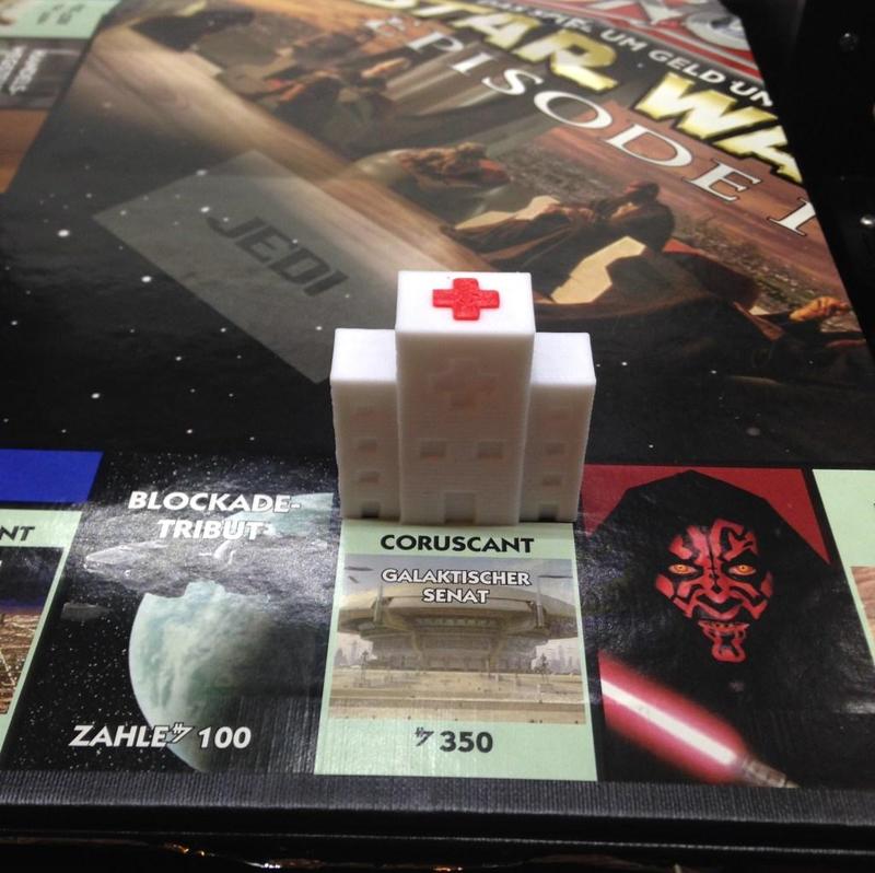 Monopoly House and Hotel replacement with Ambulance and Hospital