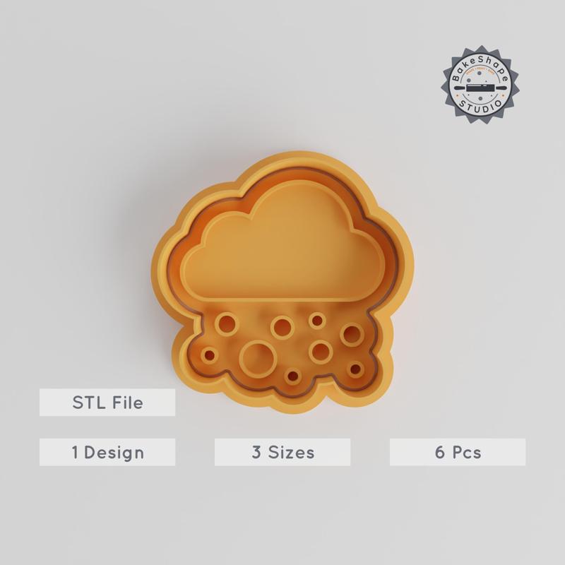 Snow Shape Cutter & Stamp Set, Winter Baking Tools, Cookie & Fondant Decor, Includes 3 Sizes, Perfect for Seasonal Treats PRODUCT_5406