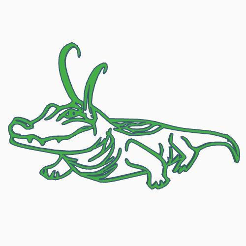 Alligator Loki 2D Wall Art