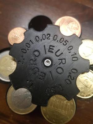 EURO coin hopper with spring mechanism