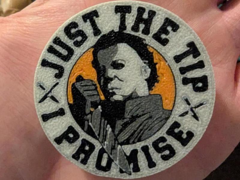 Michael Myers Straw Topper/Charm