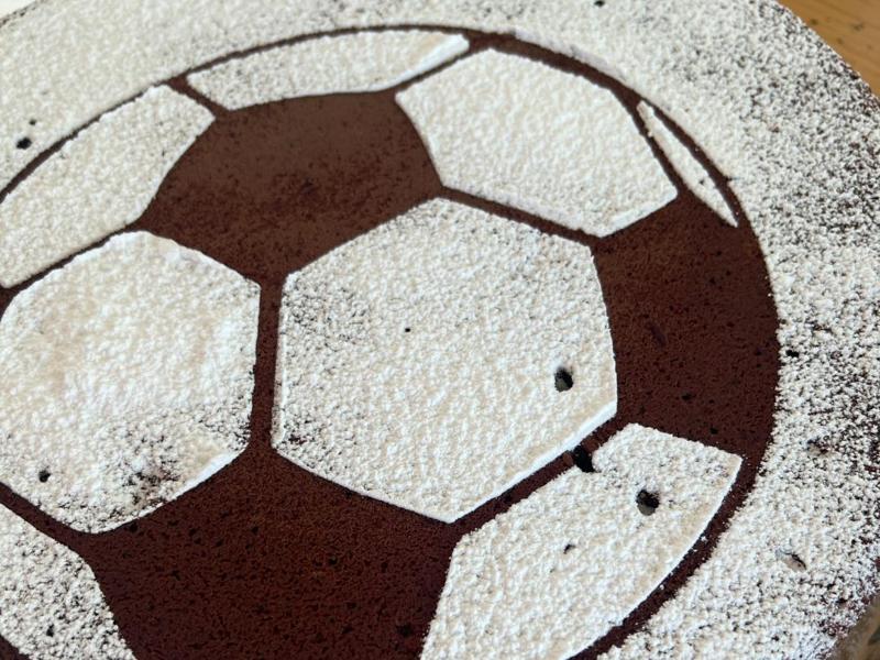 Soccer Ball Cake Stencil