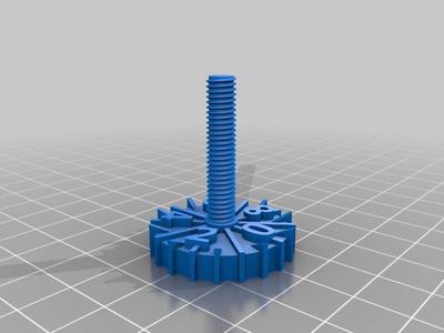 Z-adj wheel for M6 (1 mm per rev)