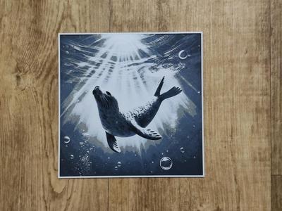 Harbor seal - hueforge