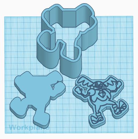 Pokemon: Galarian Mr. Mime 3 Piece Bath Bomb Mold