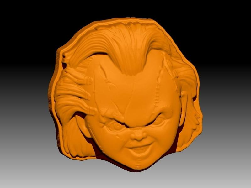 CHUKY FACE SOLID SHAMPOO AND MOLD FOR SOAP PUMP