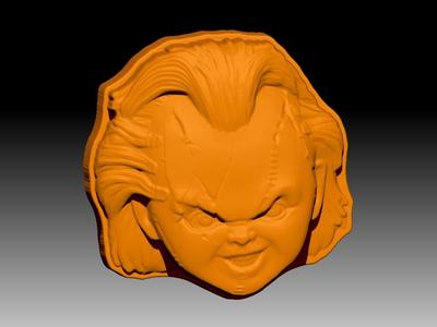 CHUKY FACE SOLID SHAMPOO AND MOLD FOR SOAP PUMP