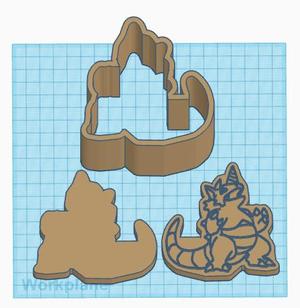 Pokemon: Rhydon 3 Piece Bath Bomb Mold