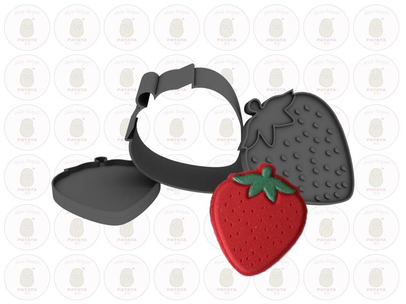 SOLID SHAMPOO PRESS - BATH BOMB - STRAWBERRY - FRUTILLA