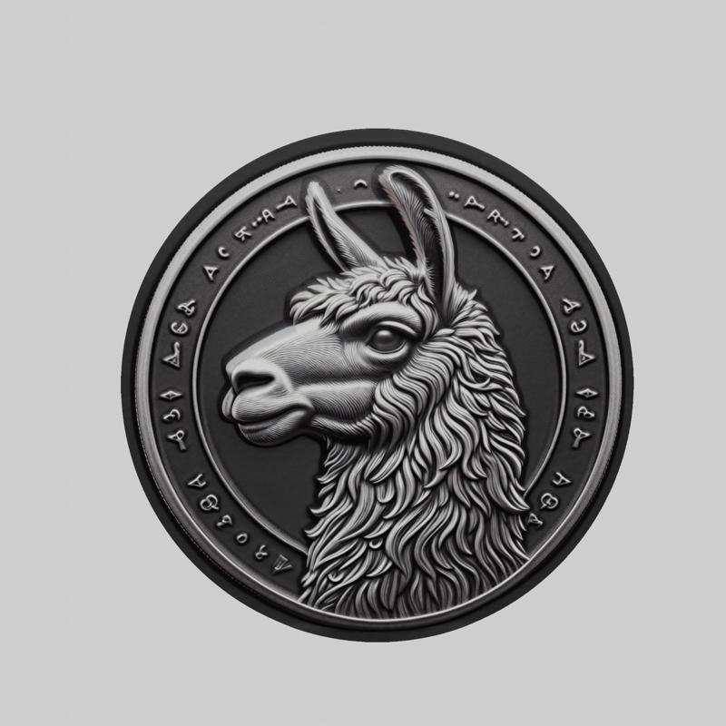 Llama Animal Head Llama Animal Medallion for CNC Router Laser & 3D Printer