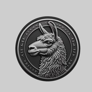 Llama Animal Head Llama Animal Medallion for CNC Router Laser & 3D Printer