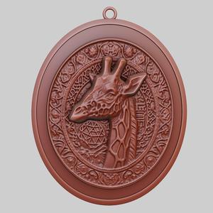 Giraffe Animal Pendant Giraffe Animal Necklace for CNC Router Laser & 3D Printer