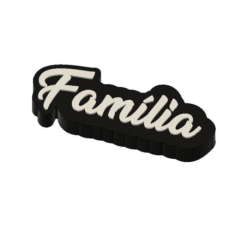 Letreiro Família Decoração
