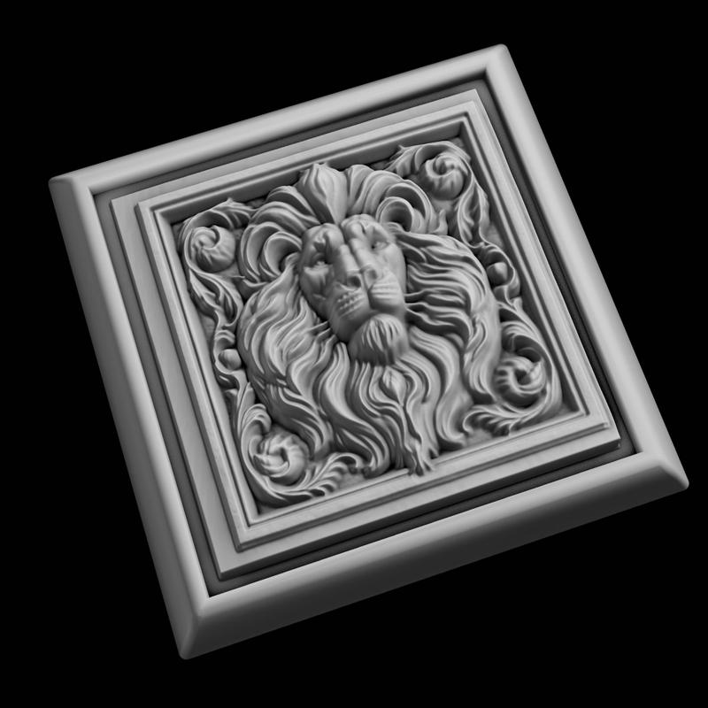 Lion Animal 3D Model for CNC Router Laser & 3D Printer