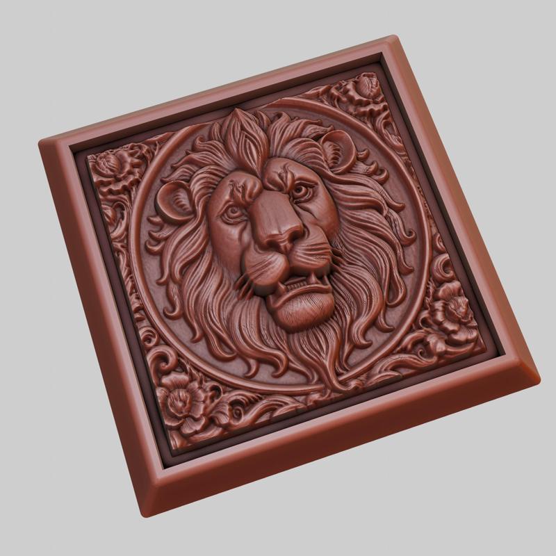 lion Animal 3D Model for CNC Router Laser & 3D Printer