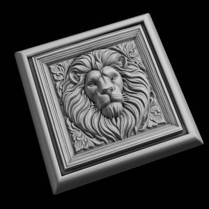 Lion Animal 3D Model for CNC Router Laser & 3D Printer