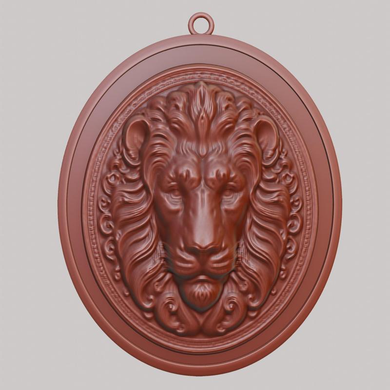 Lion Animal Necklace Lion Animal Pendant for CNC Router Laser & 3D Printer