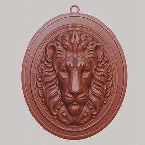 Lion Animal Necklace Lion Animal Pendant for CNC Router Laser & 3D Printer