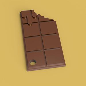 Chocolate Key Tag