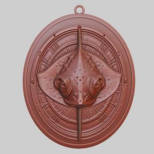 Stingray Animal Pendant Stingray Animal Necklace for CNC Router Laser & 3D Printer