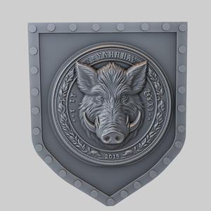 Wild boar Animal Wall Wild boar Animal Bust for CNC Router Laser & 3D Printer