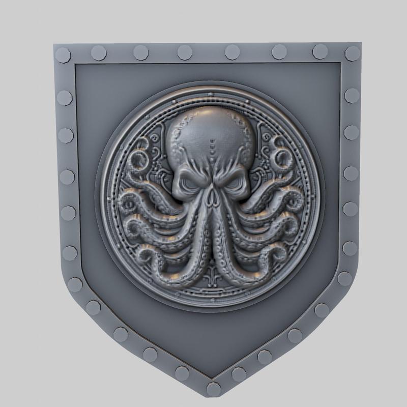 Octopus Animal Wall Octopus Animal Bust for CNC Router Laser & 3D Printer