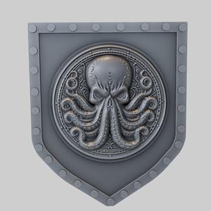 Octopus Animal Wall Octopus Animal Bust for CNC Router Laser & 3D Printer