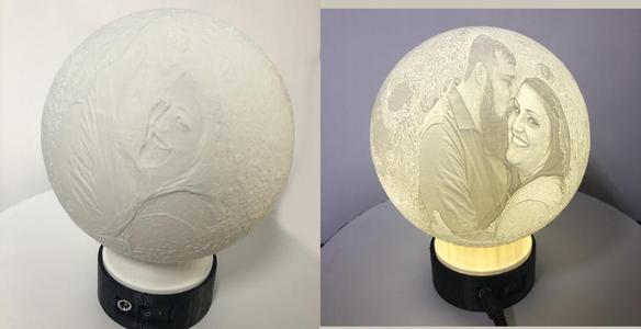 Lithophane Globe LED Stand