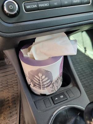 Skoda Roomster tissue holder from Rossmann