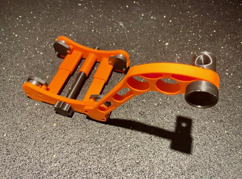 Spool holder safety extension with filament guide