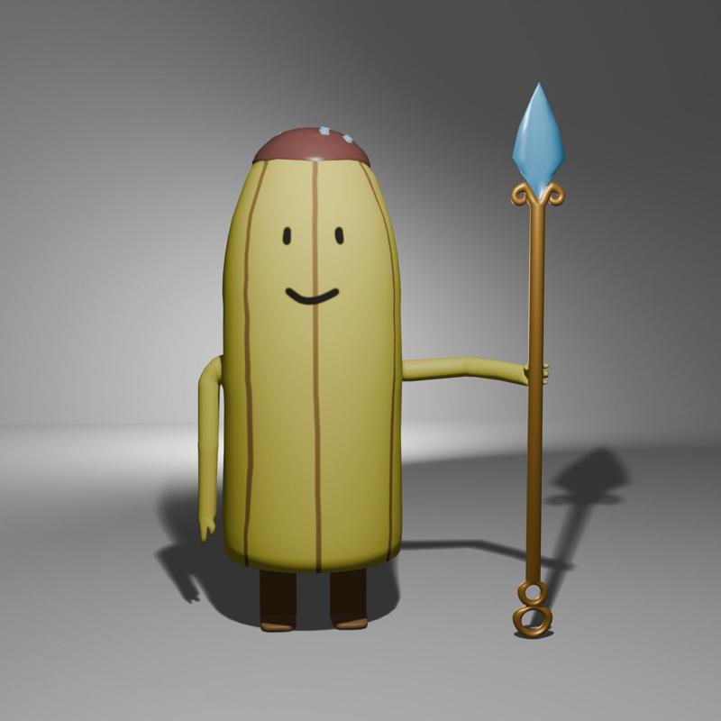 Banana Guard 3D Model Adventure Time