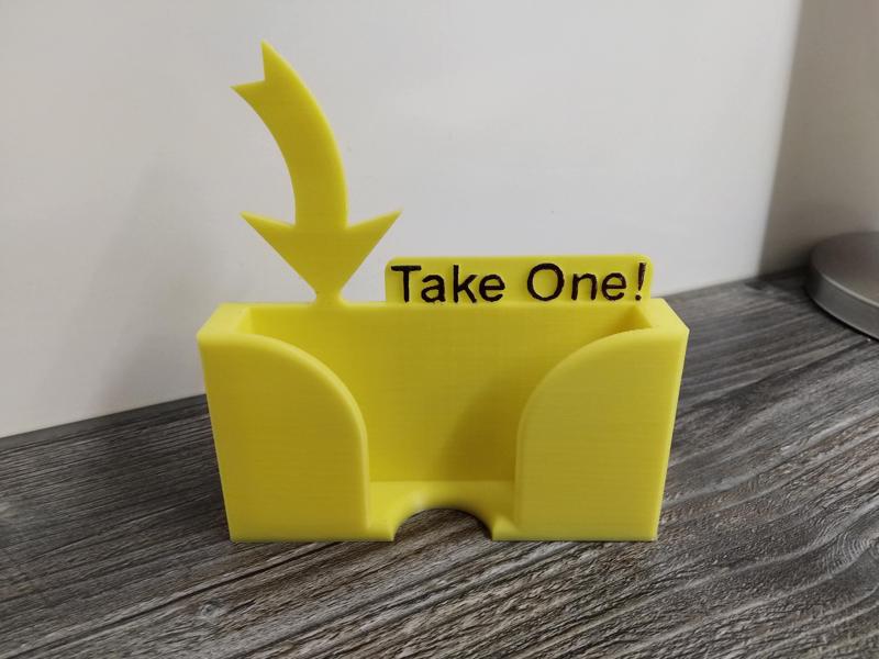 Business Card Holder - Take One!