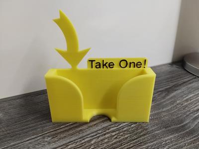 Business Card Holder - Take One!