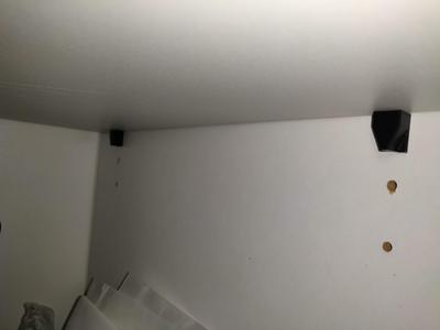 Closet shelf pin