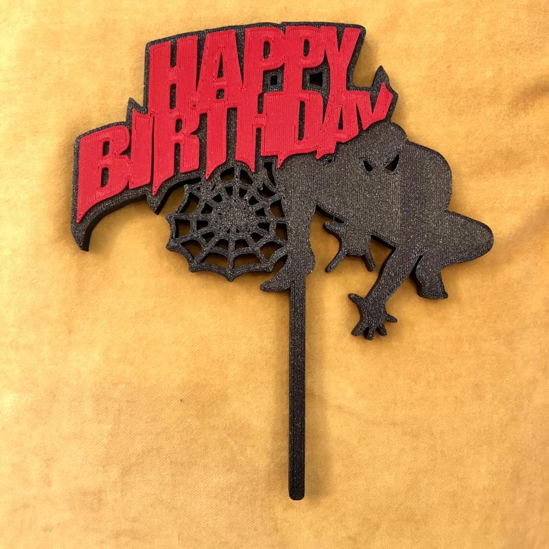 Spiderman Birthday Cake Topper