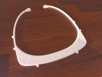 Remix Medical Face Shield frame V2 with partial raft