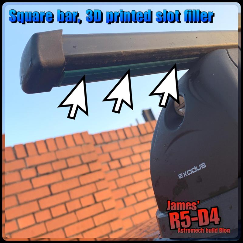 Roof bar slot infill