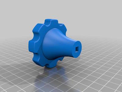 Knob for acetylene tank